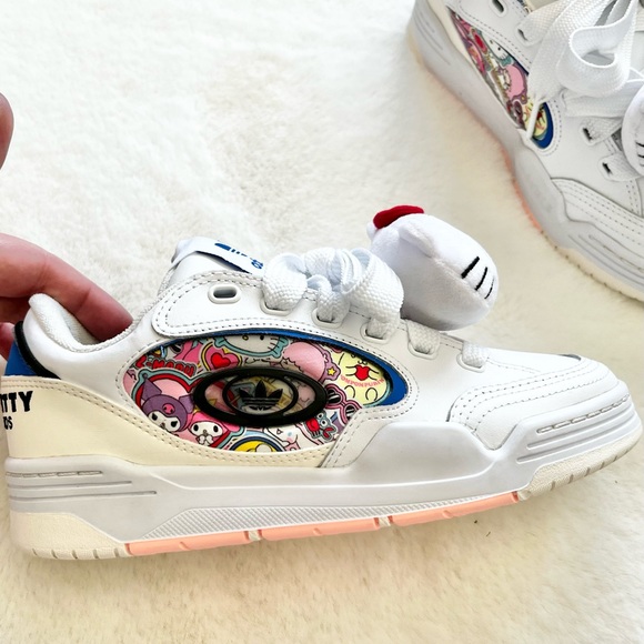 ADIDAS Originals Adi 2000 X Hello Kitty Sneakers Size 5.5 NWOB Novelty Artsy - Picture 3 of 10